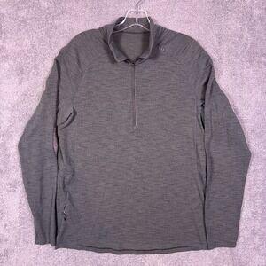 Lululemon Surge‎ Jacket Men's L 1/2 Zip Pullover Athletic LM3CMXS Tech Heather